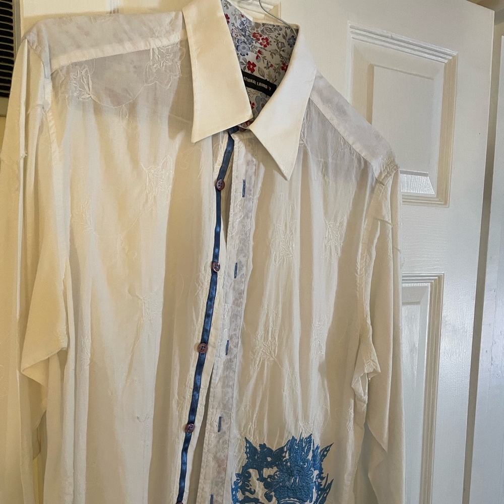 English Laundry Embroidered Dress Shirt